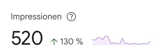 Google Search Console: Impressionen plus 130 Prozent